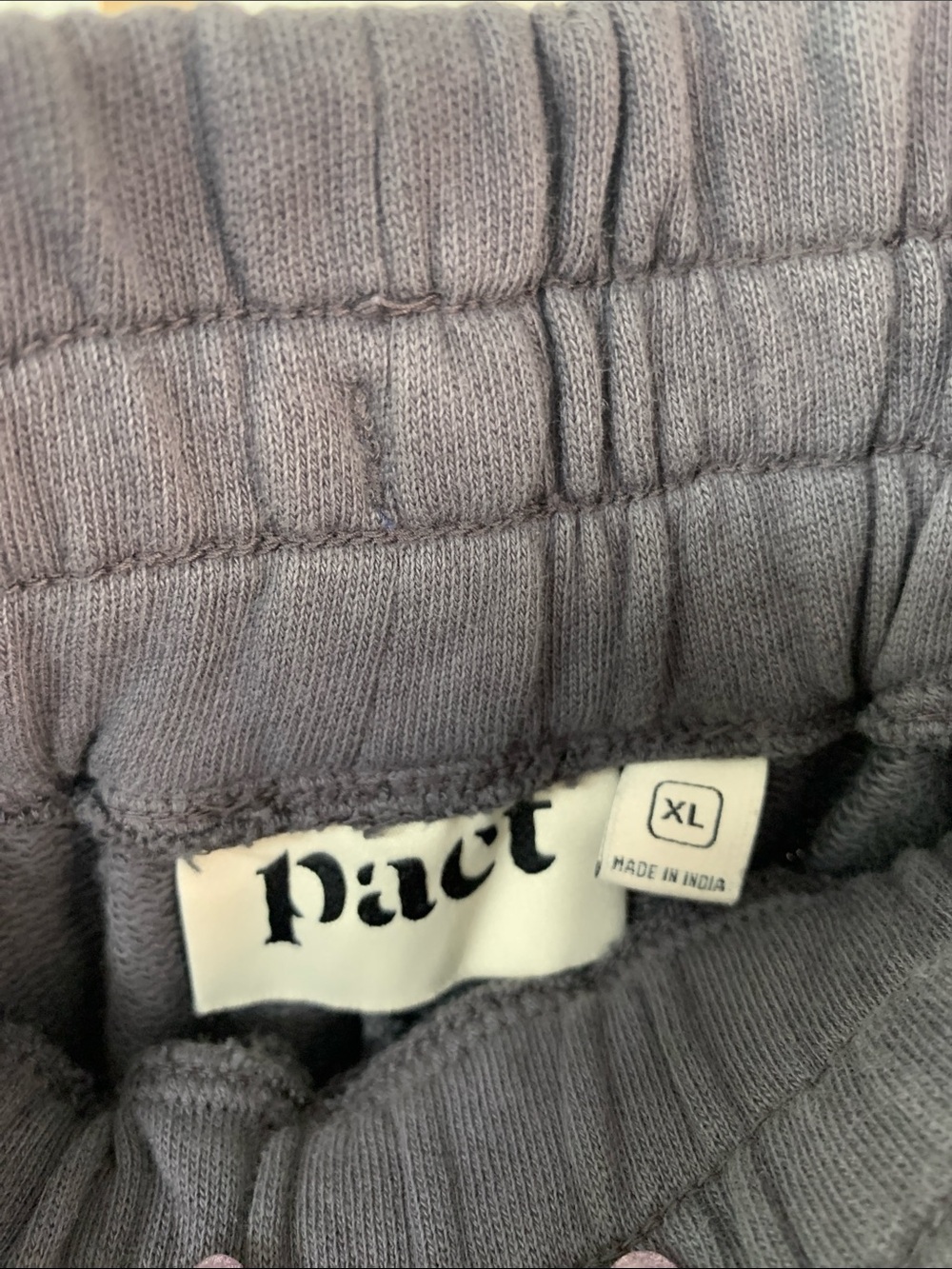 Pact- Grey wide leg sweats in Slate grey- XL - Picture 2 of 6